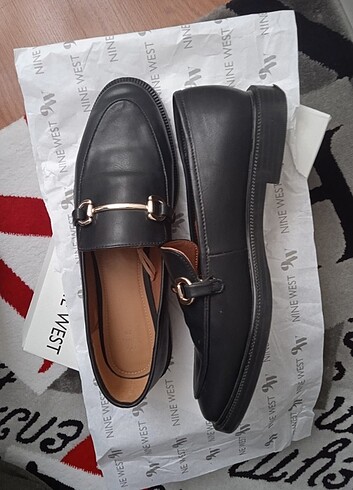 39 Beden H&M loafer babet siyah deri