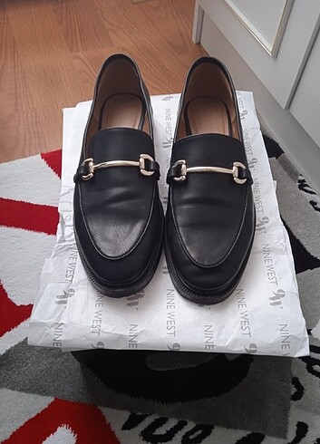 H&M loafer babet siyah deri