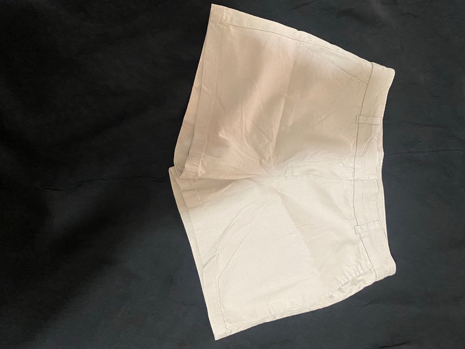 Bej Keten Midi Hamile Şortu - Görsel 2