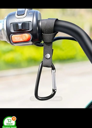 Motosiklet, Bisiklet için Alışveriş Tutucu Kancası