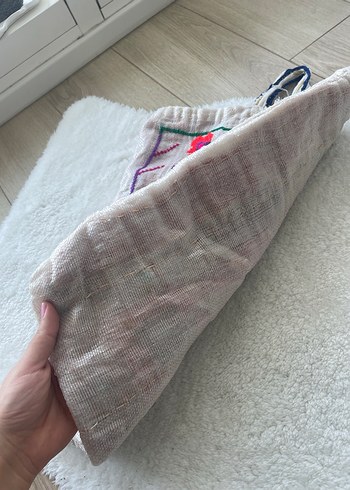 Bohem Çok Renkli Nakışlı Kadın Tote Çanta - Görsel 2