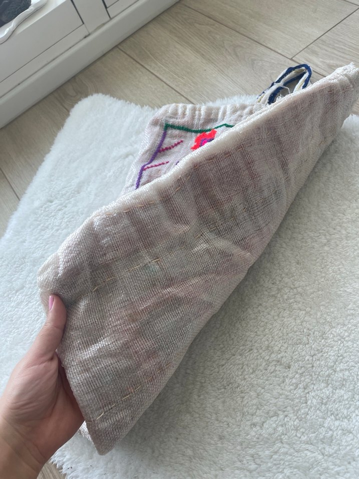 Bohem Çok Renkli Nakışlı Kadın Tote Çanta - Görsel 2