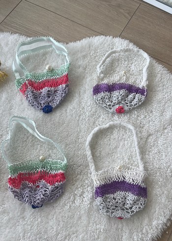 Renkli Örgü Kedi Aksesuarları - Görsel 3