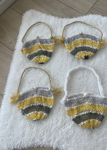 Renkli Örgü Kedi Aksesuarları - Görsel 2