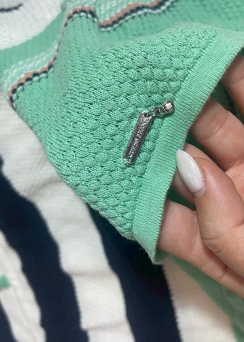 Çizgili Triko askılı - Görsel 6