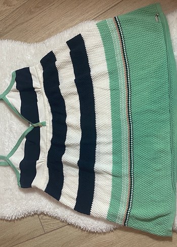 Çizgili Triko askılı - Görsel 8