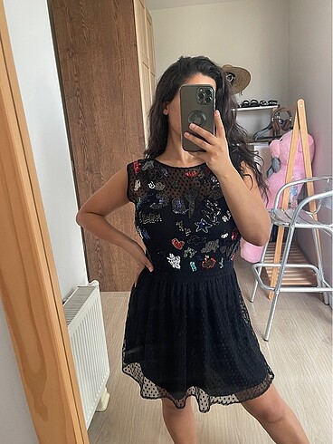 Zara Siyah elbise