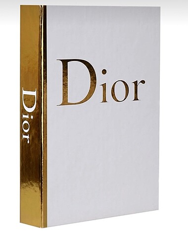 Dior gold dekoratif kitap kutu