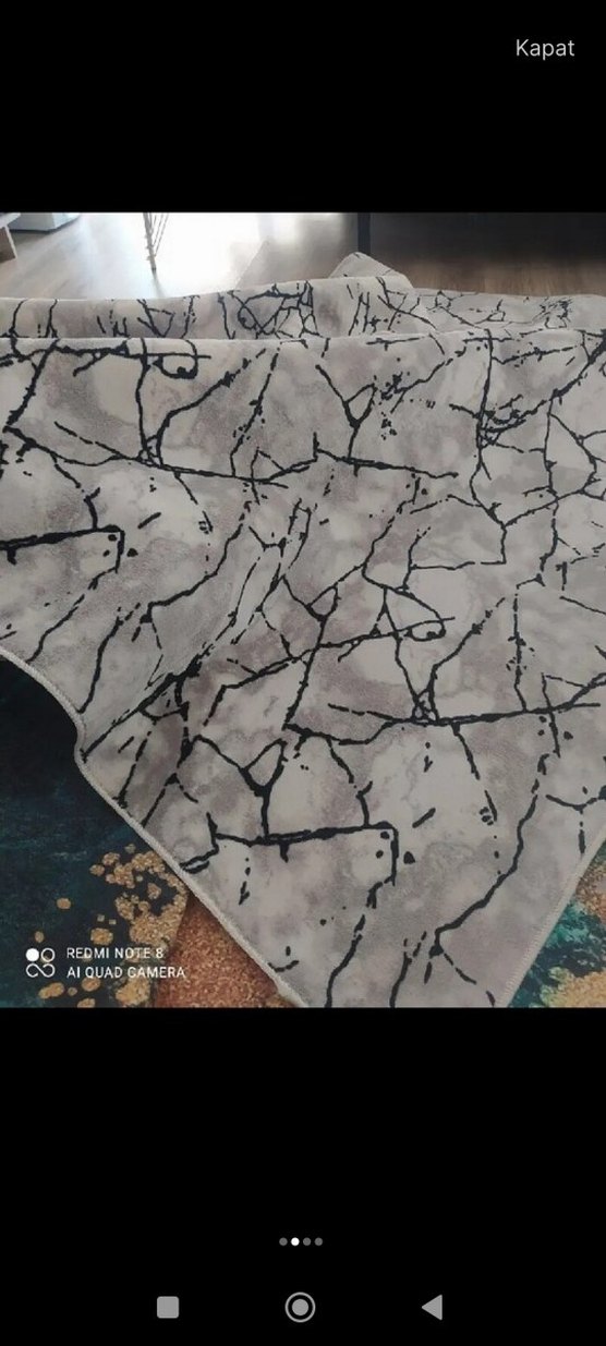 Gri Desenli modern Halı - Görsel 2