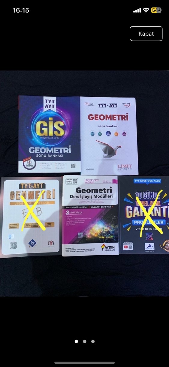 TYT-AYT Geometri Soru Bankası ve Ders Kitapları Seti - Görsel 2
