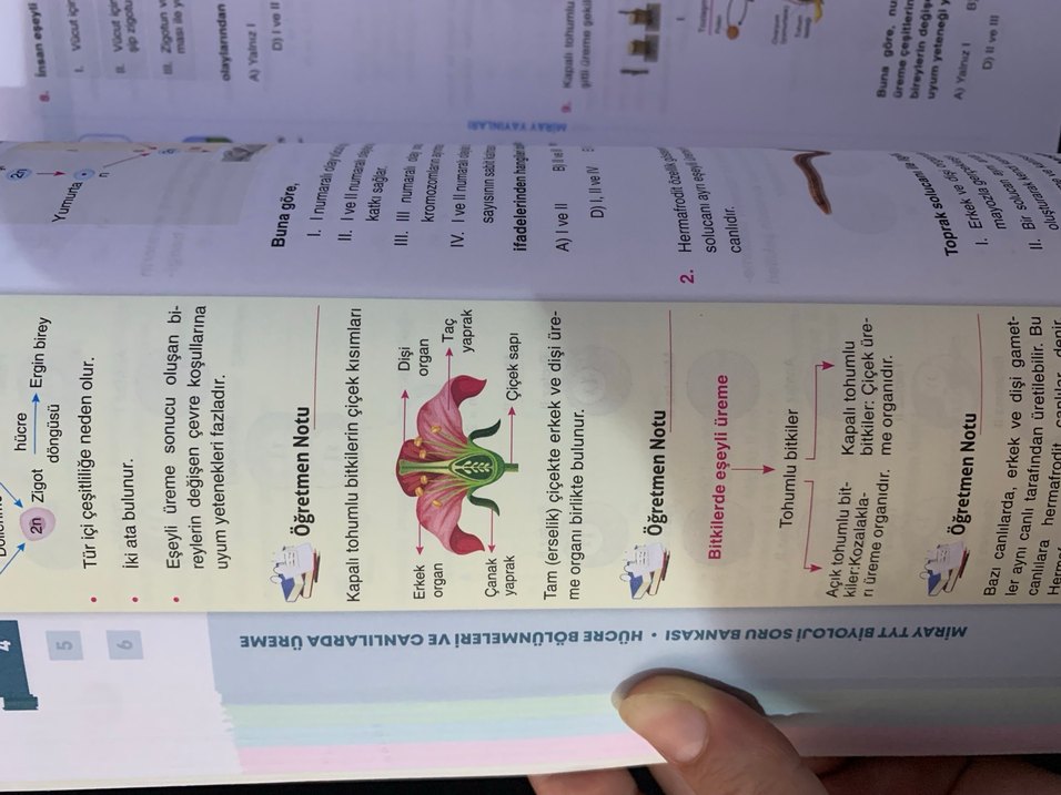 Biyoloji Öğretmen Pratik Notları Soru Bankası - Görsel 4