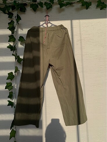 s Beden Haki Dokuma Kumaş Pantalon