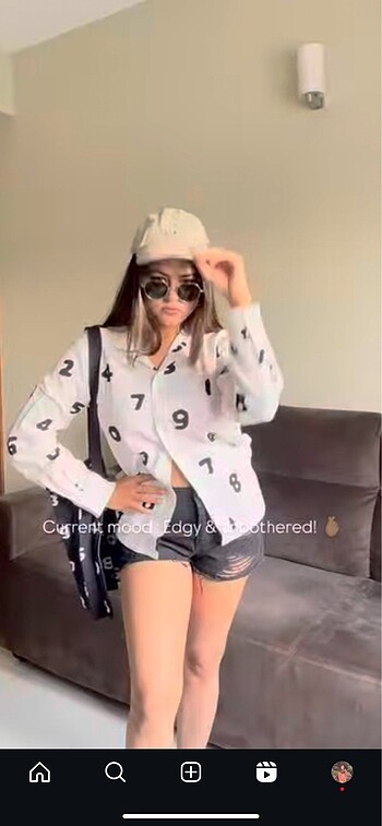 Trendyol & Milla Rakamlı Tarz Beyaz Gömlek