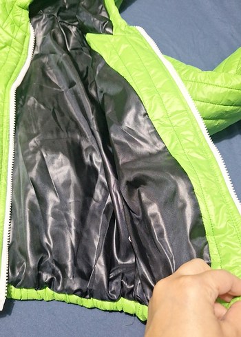 Yeşil Fermuarlı COCUK MONT - Görsel 2