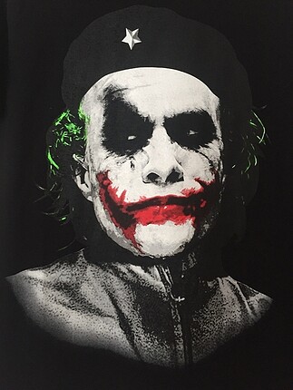 m Beden Joker Baskılı Siyah T-shirt