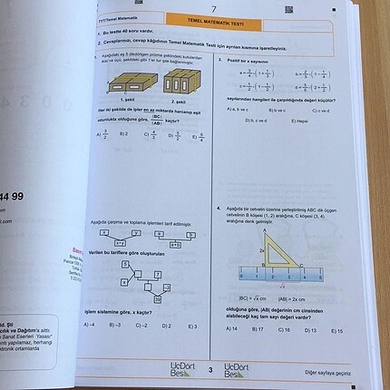  Beden Renk 345 TYT Matematik Denemeleri (2021)