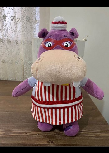 Renkli Mor Peluş Su Aygırı Oyuncak