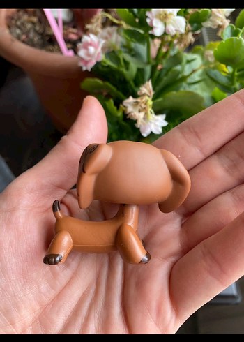  Pastel Kahverengi Köpek Figürü