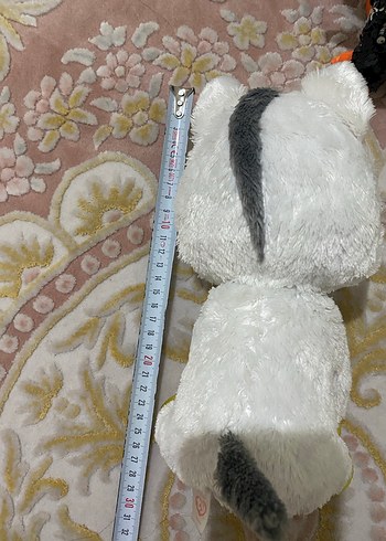 Beyaz ve Altın Renkli Peluş Unicorn Oyuncak - Görsel 3