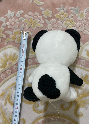 Beyaz ve Siyah Renkli Peluş Köpek Oyuncak - Görsel 2