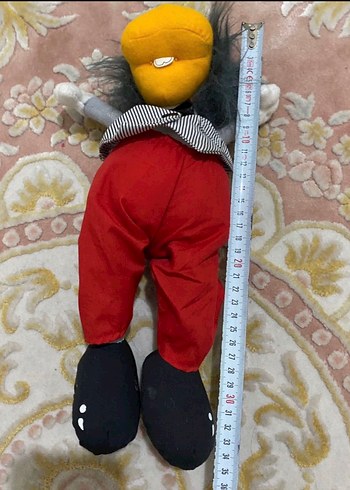 Beden Gri Peluş Oyuncak Kuş Figürü