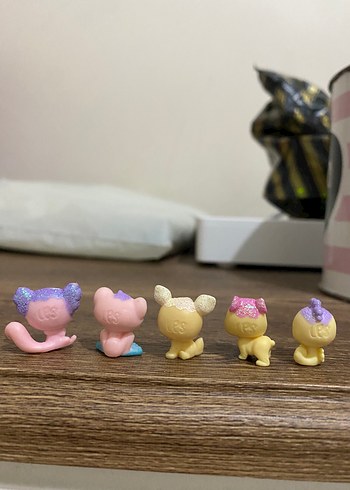 LPS Minişler Pastel Pembe Minyatür Aksiyon Figürleri Seti