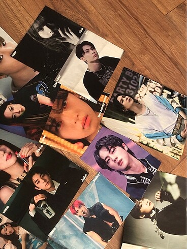 Beden Kpop posterler dergi not defteri bileklik vs