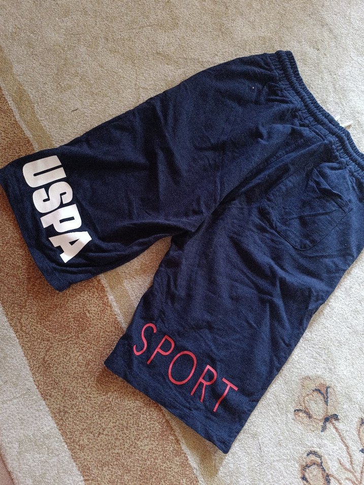 Erkek Lacivert Loose Fit Denim Şort - Görsel 4