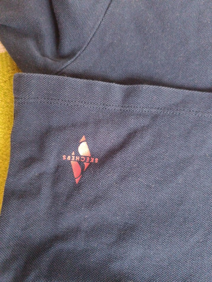 Erkek Lacivert Denim Polo Tişört skechers - Görsel 5