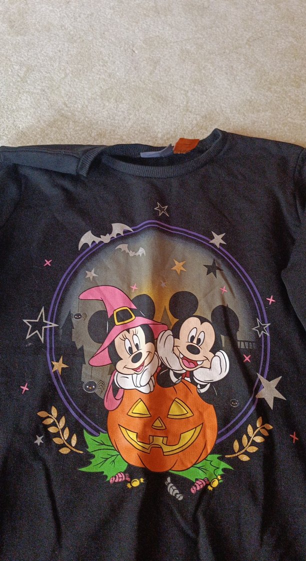 Kız Çocuk Siyah Mickey Baskılı Sweatshirt orjinal - Görsel 3