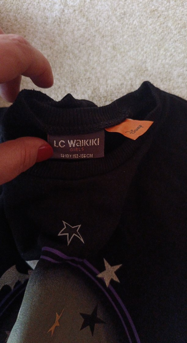 Kız Çocuk Siyah Mickey Baskılı Sweatshirt orjinal - Görsel 4