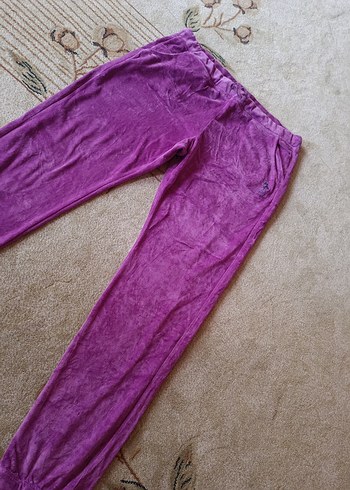 cocuk Mor Rahat Kesim kadife Eşofman Altı. orjinal ürün - Görsel 2
