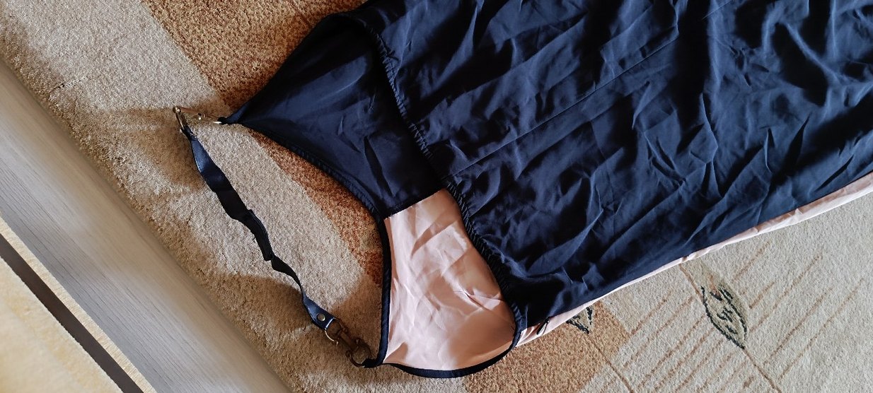 vizon lacivert tam boy elbise - Görsel 4