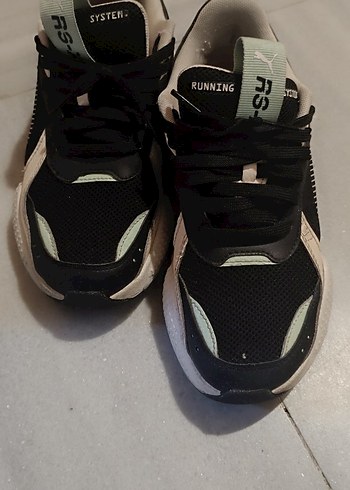 Siyah Bağcıklı Kadın Spor Ayakkabı - Görsel 2