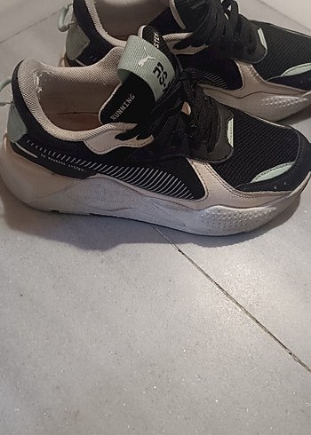 Siyah Bağcıklı Kadın Spor Ayakkabı - Görsel 3