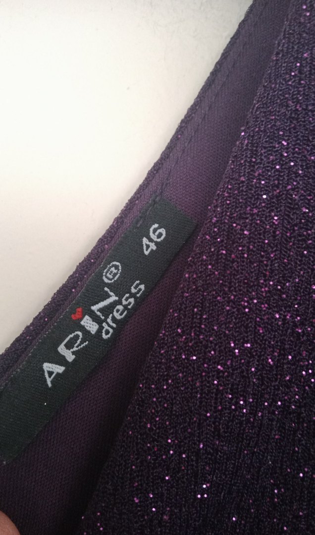 Mor Drapeli  diz altı Abiye Elbise - Görsel 3