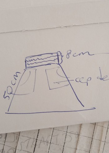 Drapeli  vizon-kahve tonu Süet. etek ile kruvaze ceket kombini - Görsel 5