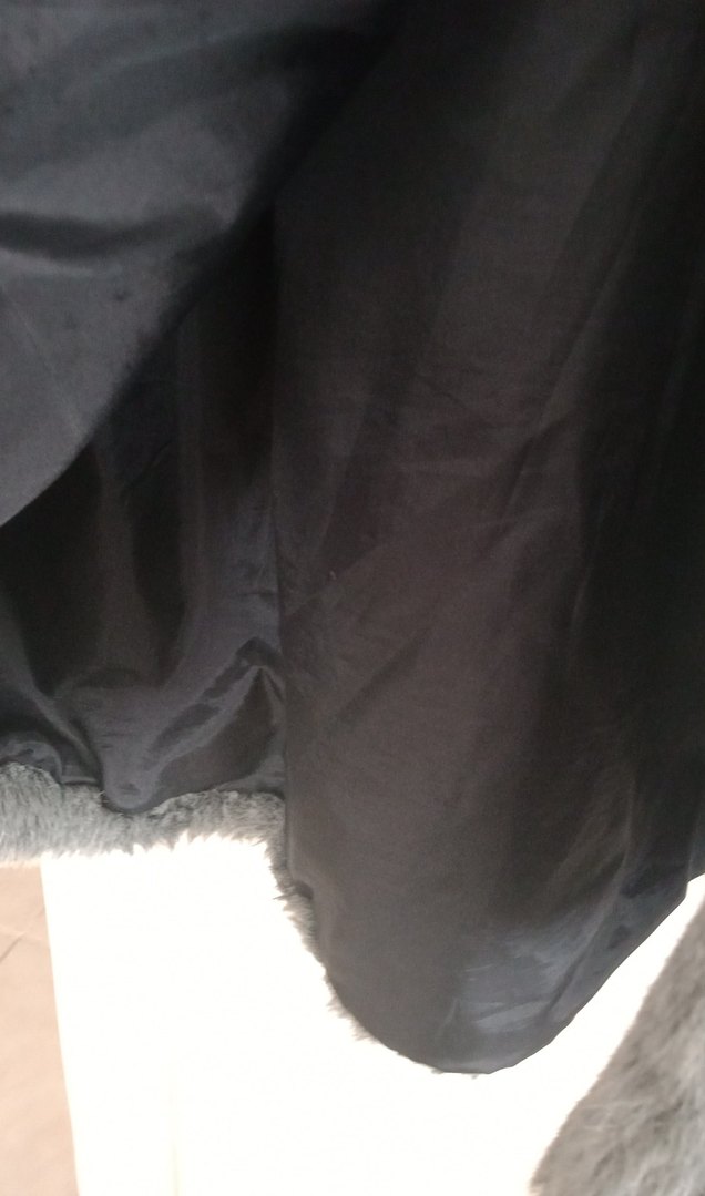 Gri Kadın Suni Kürk Midi Ceket - Görsel 4