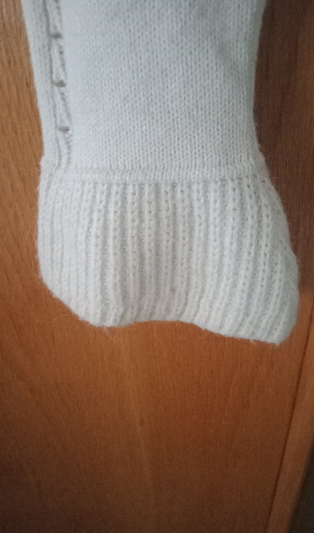 Beyaz Yarım Fermuarlı Yüksek Yaka Kadın Kazak - Görsel 4