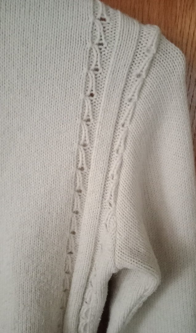 Beyaz Yarım Fermuarlı Yüksek Yaka Kadın Kazak - Görsel 2