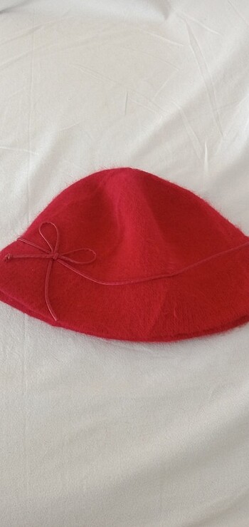  Beden kırmızı Renk Angora şapka 