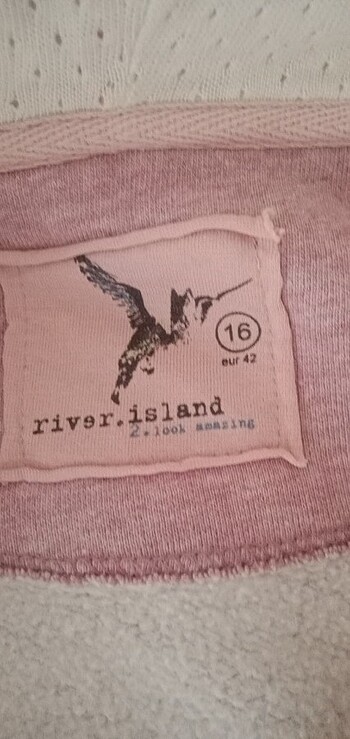 River Island Kapüşonlu , fermuarlı sweatshirt