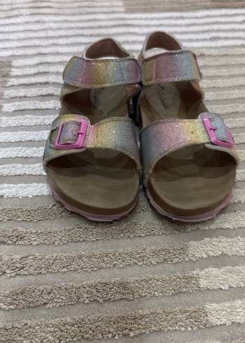 Kız Çocuk Çok Renkli Bağcıklı Sandalet