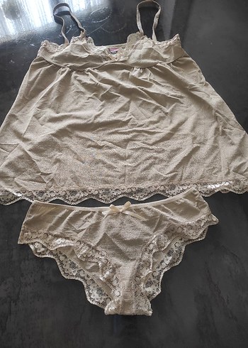 Bej Nakışlı Parlak Hamile İç Çamaşırı - Görsel 2