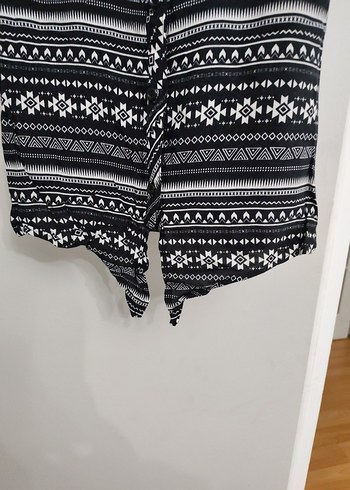 Kız Çocuk Gri Desenli gömlek - Görsel 2