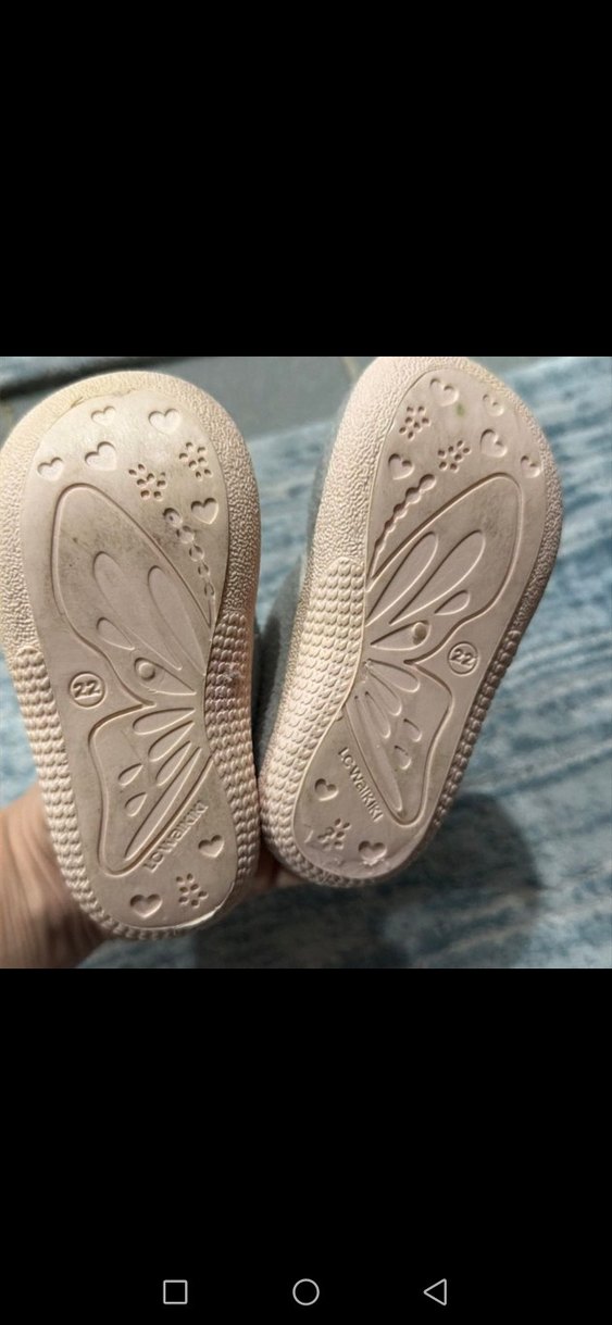 Gri Kız Çocuk Nakışlı Sıcak Ev Terliği - Görsel 3