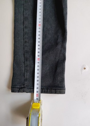 Gri Rahat Kesim Erkek Denim Pantolon - Görsel 3