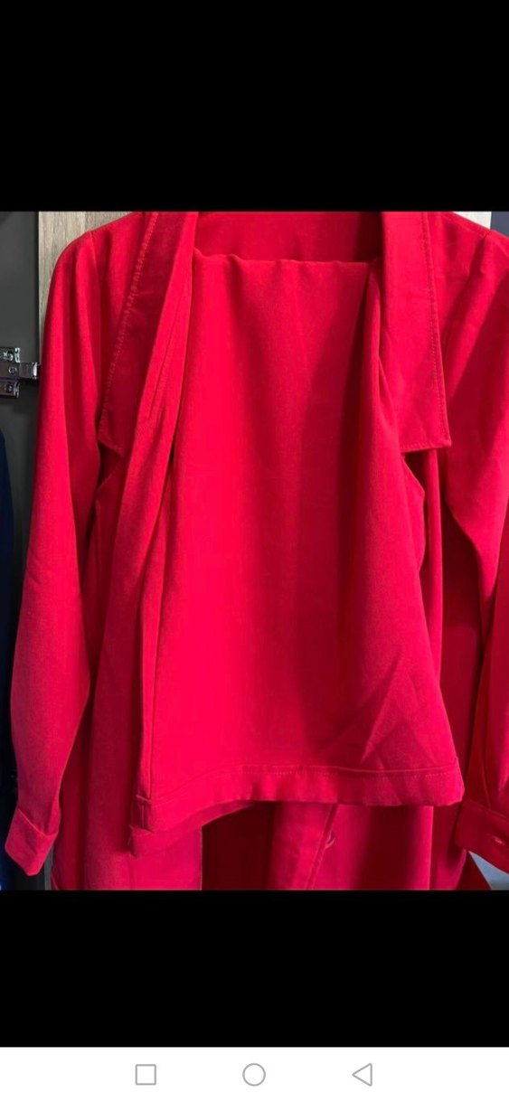 Kırmızı Uzun Kadın ikili tk - Görsel 2