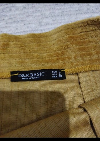 Kadın Bej Süet Pileli Midi Etek - Görsel 5