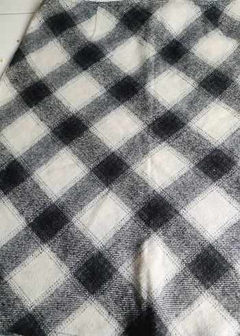 Gri Ekose Midi Kadın Etek - Görsel 2